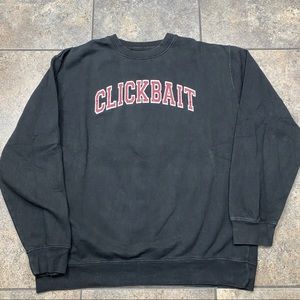 Men’s Clickbait David Dobrik Crewneck Sweatshirt Size XL
